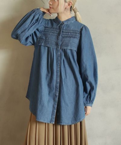 希少美品✨カネコイサオ ピンタック 倒しタック チュニック